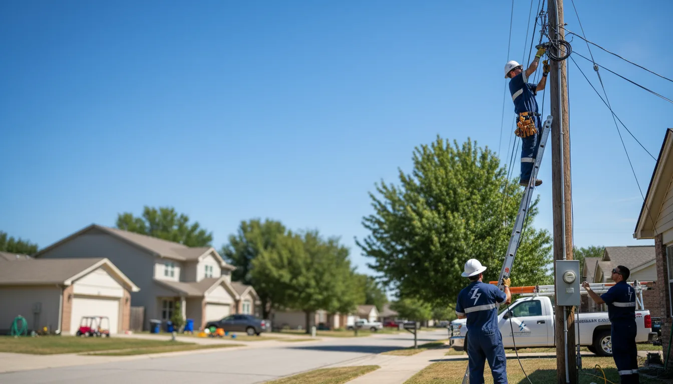 Residential electrician providing installation services in Wayne, OH
